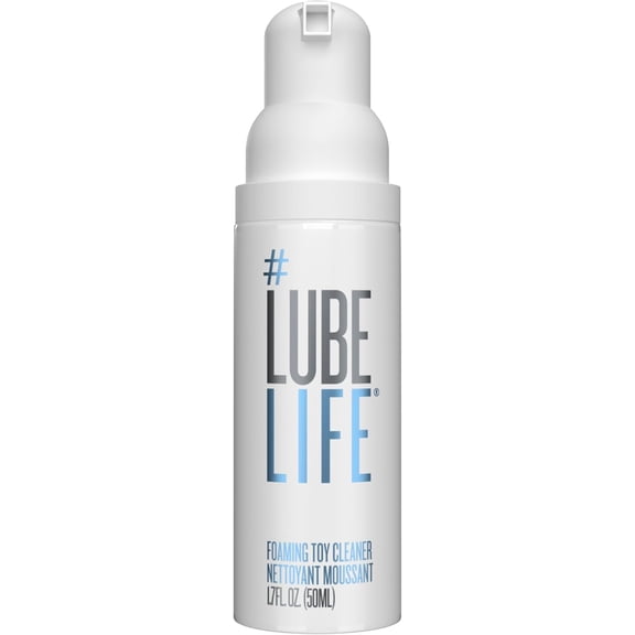 LUBELIFE Foaming Toy Cleaner, Travel Size Gentle Foam Cleaner for Sex Toys, TSA-Friendly Compact Bottle, Safe for Silicone, Glass, Metal, ABS and TPE, Fresh Scent, Paraben-Free, 1.7 fl oz