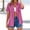 Hot Pink, variant on Linen Shirts Women V Neck Casual Linen Tops for Women Cotton Linen Boho Linen Shirts for Women Cotton Gauze Tops Roll Up Short Sleeve Light Blue M