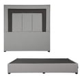 thumbnail image 1 of Box Base Cama King Size + Cabecera Bora Gris, 1 of 8
