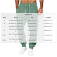 thumbnail image 3 of ersvoioy Mens Cargo Sweatpants Athletic Tapered Fit Drawstring Elastic Waist Joggers with Pockets Casual Solid Workout Running Trousers for Outdoor Mint Green XXL, 3 of 5