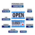 thumbnail image 4 of Business Hour Open Closed Sign with Suction Cups - Open Sign for Business - Be Back Sign with Clock, 4 of 4