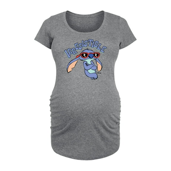 Lilo & Stitch - Irresistible - Women's Maternity Scoop Neck Graphic T-Shirt