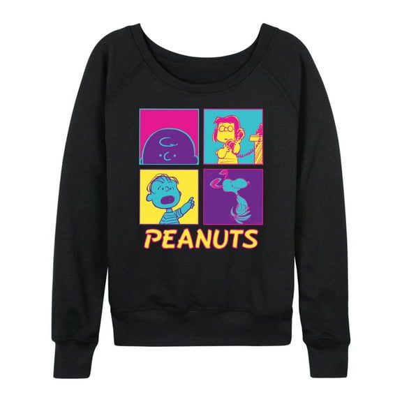 Peanuts - Pop Grid - Women's French Terry Long Sleeve Shirt