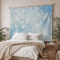 thumbnail image 3 of Blue Coastal Large Tapestry for Bedroom Wall Hanging Tapestry, Summer Ocean Starfish Conch Seashells Ceiling Backdrop Tapestries Poster Blanket Wall Decor for Teens Room Living Room Dorm 86" x 104", 3 of 8