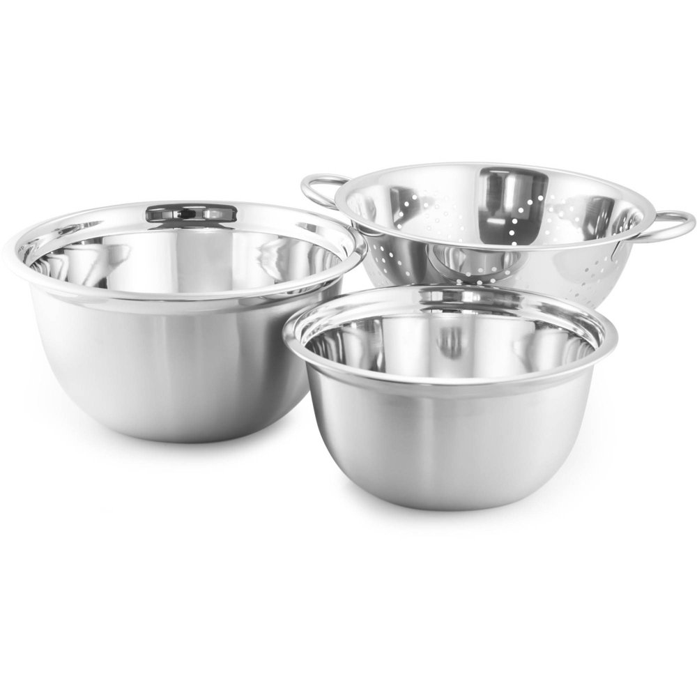McSunley 3Piece Euro Bowl and Strainer Set