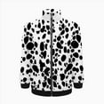 thumbnail image 2 of Dalmatian Print Jacket Men's Street Cool Long Sleeves Coat Personality Tops Oversized Zipper Jackets Male Clothes, 2 of 7