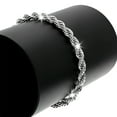 thumbnail image 3 of Guodhu Twist Chain Necklace - Stainless Steel Rope Jewelry for Men & Women 16-30 Inch, 3 of 8