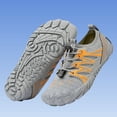 thumbnail image 5 of Mens Quick Dry Water Shoes Barefoot Non-Slip Athletic Sneakers Quick-Lace Breathable Mesh for Beach Swim Hiking Gray,Size 9.5, 5 of 6