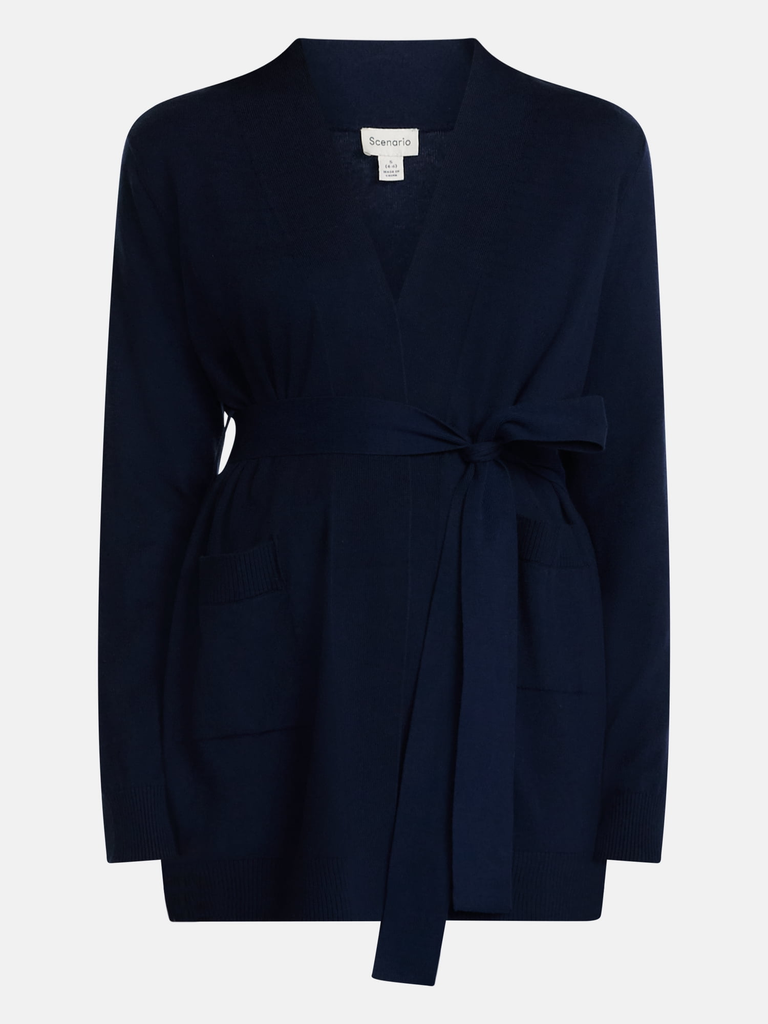Scenario Women's Belted Lightweight Cardigan, Sizes XS-XXXL