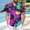 Multicolor, variant on Fnnxeal Mens Short Sleeve Button Down Shirt, Paint Splatter Graphic Print, Stretch & Moisture Wicking, Casual Vacation Resort Beach Shirt,Size M