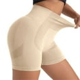 thumbnail image 6 of Prolriy Gym Shorts Women, Legging Shorts for Women High Waisted Biker Shorts Compression Scrunch Butt Lifting Short Women's Shorts Beige L, 6 of 9
