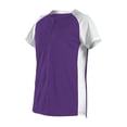 thumbnail image 6 of Alleson Athletic 522PDW Womens Two Button Fastpitch Jersey-Red/White-XL, 6 of 8