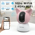 thumbnail image 4 of FEBFOXS 2K Baby Monitor, 5G/2.4G Wifi Indoor Security Camera, 360°Pan/Tilt Baby Monitor with Camera and Audio, Night Vision, 2-Way Audio, 4 of 8