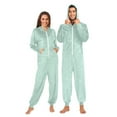 thumbnail image 3 of IAUYY Unisex Adult Onesie Pajamas Ultra-Soft Crystal-Soft Fabric, Halloween Adult Onesie Pajamas Adults,With a Zipper Plus Size Onesie Pajamas, Negative Space, 3 of 7