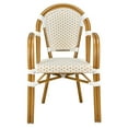 thumbnail image 3 of White and Beige with Arms, French Bistro Patio Dining Chair by Chivari, 2 Chair Bundle by Chivari, 3 of 9