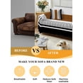 thumbnail image 5 of Modern Brown Black Couch Cover for Dogs, Boho Contemporary Geometric Striped Washable Sofa Covers Slipcover for Pets Dogs Futon Cover, Couch Recliner Covers, Oversized Chair Slipcover 71"x91", 5 of 9