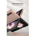 thumbnail image 2 of Galaxy Z Fold 3 Case, TECHCIRCLE Slim Rugged Premium Vegan Leather Protective Phone Cover with Kickstand Shockproof Case for Samsung Galaxy Z Fold 3 5G 2021, C, 2 of 3