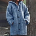 thumbnail image 3 of BOOMILK Sweater Jacket for Women Plus Size Fall Winter Thick Solid Knit Mid Length Coat, 3 of 3