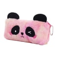 thumbnail image 1 of Estuche para lápices con diseño de panda, bolsa de papelería con diseño de animal de peluche, bolsa de almacenamiento para álbumes de recortes de moda Rosa, 1 of 9