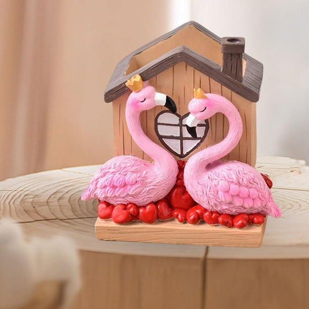 Forma de flamenco Decoración de escritorio Los mejores regalos Figuras  duraderas de usos múltiples, Estatuas de resina de arte Adornos de  decoración