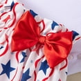 thumbnail image 3 of Kogui Summer Baby Girl Clothes Baby Girl 4th of July Outfit Infant Dresses Romper Letter Embroidery Overall Skirt Set 3Pcs Girl Patriotic Clothes 0 3 6 9 12 18 24 Months (Light Blue,12-18 Months), 3 of 5