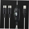 thumbnail image 6 of 1pcs，Midi to USB Music Editing Cord Keyboard Connector for Electronic Musical Instruments High Performance Midi Adapter for Music Studio Compatibility, 6 of 9