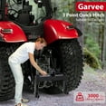 thumbnail image 3 of 3 Point Quick Hitch, 3000 lbs 3-Point Attachments with 2" Receiver Hitch, 28" Between Lower Arms, 15" ~18" Level Adjustment, Adaptor to Category 1 and 2 Tractors, 3 of 7