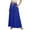 Blue #12, variant on Skirts for Women 3-Layer Tiered Soft High Waist Maxi Plus Size Skirts Elastic Swing Flowy A-Line Trendy Long Length Skirts with Pockets Army Green 2XL