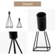 thumbnail image 5 of Black-Set de 2 Candelabros Candelabros Candelabros en Metal Negro Geométrico, Candelabros de Diferentes tamaños, Candelabro Vintage para decoración de Mesa de Boda, 5 of 5