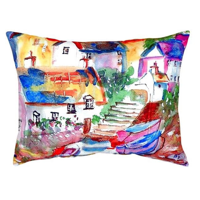 Betsy Drake NC938 Coussin Sans Cordon Bateaux à l'Échelle 16 x 20 Po
