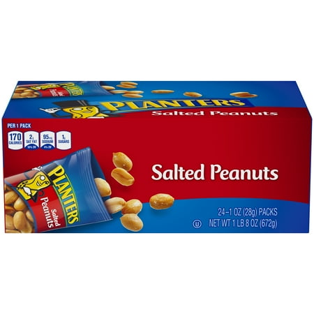 Dark Horse Peanuts - Planters Salted Peanuts, 24 ct - 1 oz Bags