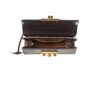 Gucci Beige Black Cuir GG Supreme Monogram Calfskin Leather Small