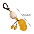 thumbnail image 2 of Natural Agate Jade Troops Pendant Feng Shui Keychain Luck Gifts For Men Women Bags Key Ring, 2 of 6