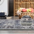 thumbnail image 2 of Qinaqin 8*10ft (244*305cm) 100% Polyester Rug 350Gsm Velvet cm de Anchoeight (Total About 1150Gsm) Pearl Cotton Tpr Anchoashed Folding Backing Carpet Som-Persia-Arbor blue, 2 of 7