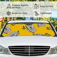 thumbnail image 4 of GZHJMY Car Front Windshield Sunshade UV Heat Protection, Foldable Auto Windshield Sun Visor for SUV Sedan Cute Koala Doodle, Car Sunscreen Blocks UV Rays Heat 51x27.5inch Keep Vehicle Cool, 4 of 5