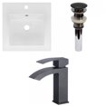 thumbnail image 1 of American Imaginations 16.5-in. W 1 Hole Ceramic Top Set In White Color - Overflow Drain Incl. AI-29810, 1 of 9