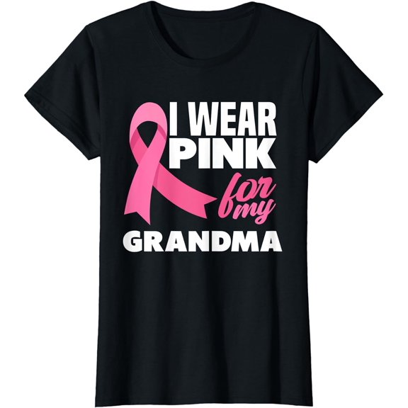I Wear Pink For My Grandma Breast Cancer Awareness T-Shirt