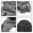 thumbnail image 6 of Janey&Rubbins Cold Weather Rassian Cossack Trooper Bomber Pilot Hat Trapper Hunter Ear Flap Winter Cap (R, L, Silver), 6 of 7