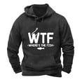 thumbnail image 3 of DODADAWANJ Where's the Fish Hoodies for Men Big and Tall Long Sleeve Hooded Pullover Tops Casual Loose Drawstring Hoodie Sweatshirts with Pocket Black L, 3 of 4