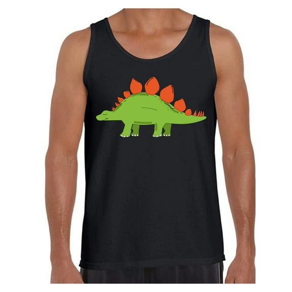 Awkward Styles Dinosaur Tank Top for Men Stegosaurus Dinosaur Tanks for Men Stegosaurus T Shirt Animal Shirts for Men Funny Stegosaurus Gifts for Him Dinosaur Party Outfit Dinosaur Gifts for Men