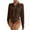 Brown, variant on Bodysuits for Women Dressy Solid Long Sleeve Button Down Shirts One-Piece Blouses Office Work Business Casual Tops S-XXL