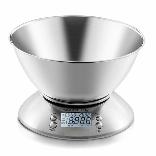 Báscula De Cocina Digital 5Kg Báscula De Acero Inoxidable Báscula De Cocina Lcd Instrumento De Pesaje Doméstico Kearding HA017517-00