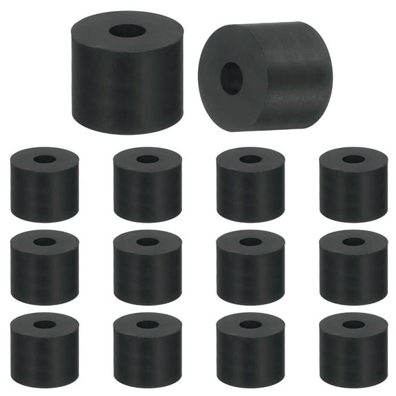 14 Pcs Multi Purpose Rubber Spacer, 10mm ODx25mm IDx20 mm Thickness Anti-Vibration Isolation for Home Cars(Black)