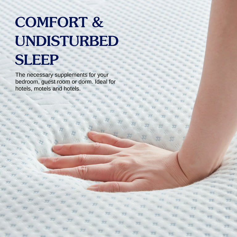 Subrtex 2,3, or 4 Inches Gel-Infused Memory Foam Bed Mattress Topper - Full- with Cover - 3 inch