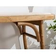 thumbnail image 6 of Guyou 45" Farmhouse Wood Bench, Entry Way Bench Seat Dining Bench End of Bed Bench for Dining Room Living Room Foyer Indoor, Linen Uphostered Bench, 6 of 11