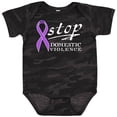 thumbnail image 3 of Inktastic Stop Domestic Violence-purple Ribbon Boys or Girls Baby Bodysuit, 3 of 5