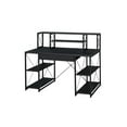 thumbnail image 5 of Hassch Modern Computer Desk with Storage Drawer, Hutch, Storage Shelf, Metal Frame for Home Office, Black, 5 of 5