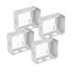 thumbnail image 1 of Soporte de montaje de caja, 1 Juego para persianas de ventana de Color blanco, soporte de barandilla, 1 of 5