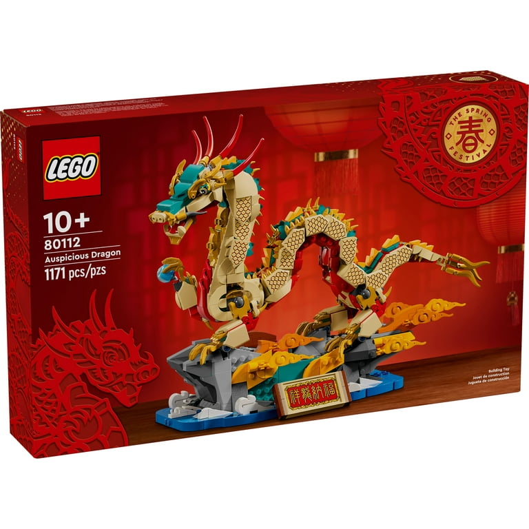 LEGO Spring Festival Dragon Toy Set, Gift for Boys & Girls 10+