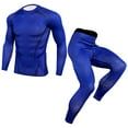 thumbnail image 1 of Minnieouse Ropa interior térmica masculina, traje de compresión, Calzoncillos largos, ropa de entrenamiento para actividades al aire libre, mallas de conjuntos de ropa Azul SG Minnieouse AP013677-04, 1 of 6